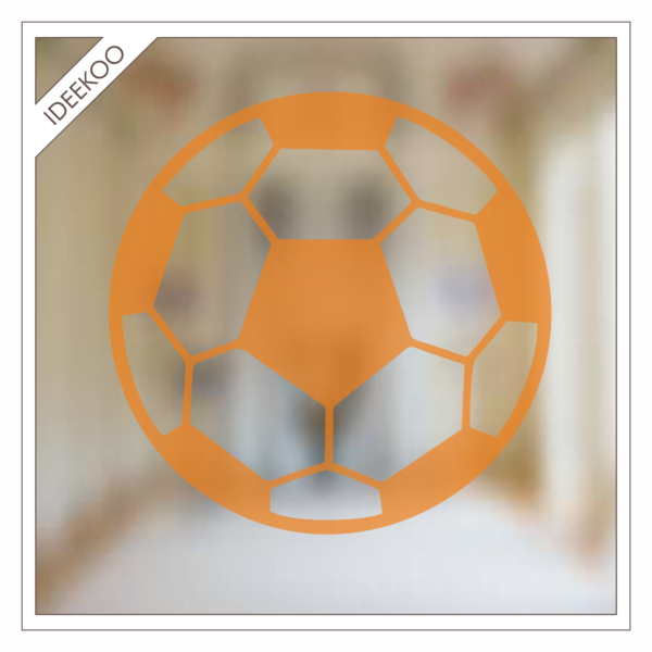 voetbal raamsticker