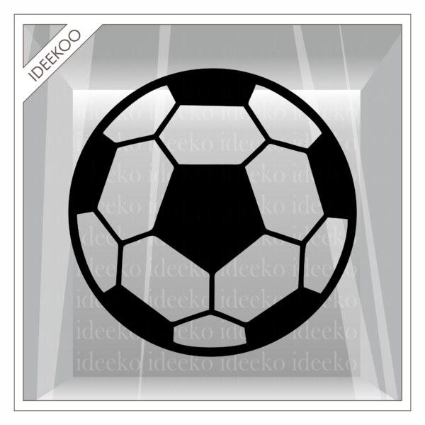 voetbal raamsticker