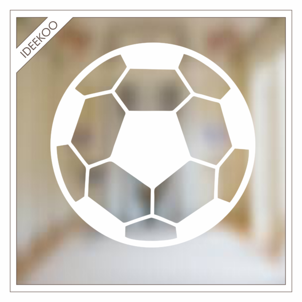 voetbal raamsticker