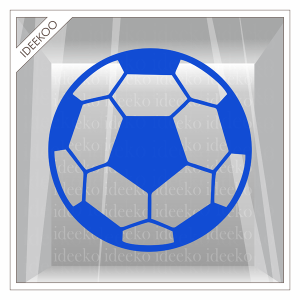 voetbal raamsticker