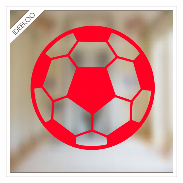 voetbal raamsticker