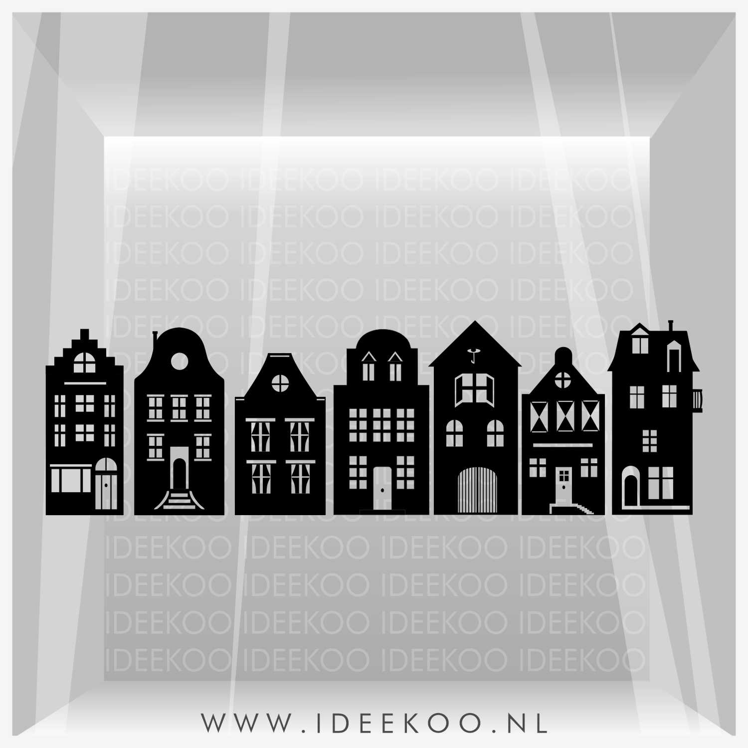 Huisjes set grachtenpand