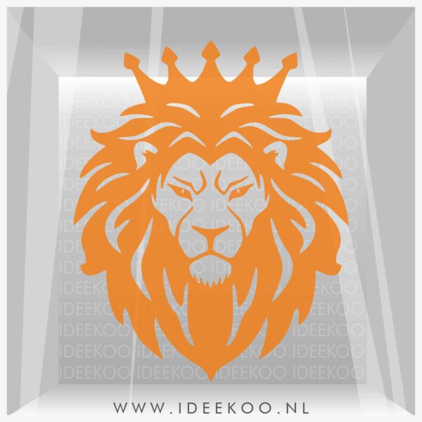 Raamsticker EK, EK, WK, voetbal sticker, oranje leeuw, EK versiering, EK sticker