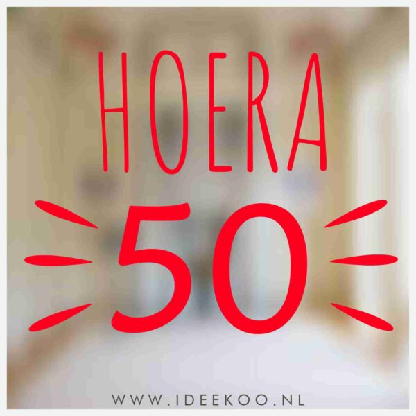 Raamsticker abraham, Raamsticker sarah, Raamsticker 50 jaar, herbruikbare sticker abraham, jubileum sticker, versiering 50 jaar