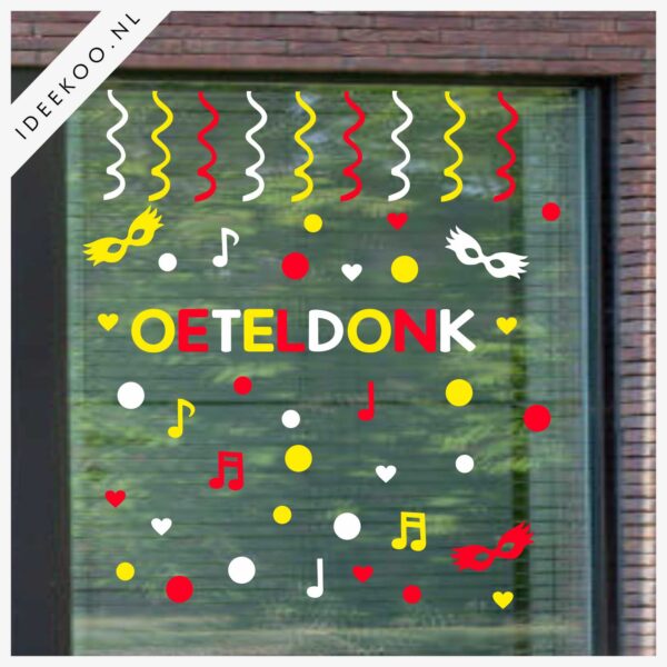 Raamsticker Oeteldonk , Raamsticker Carnaval, Carnavalsticker