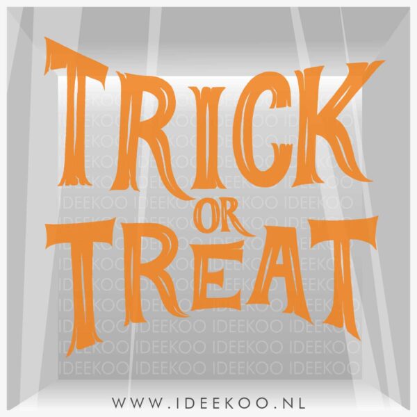 Trick or Treat raamsticker