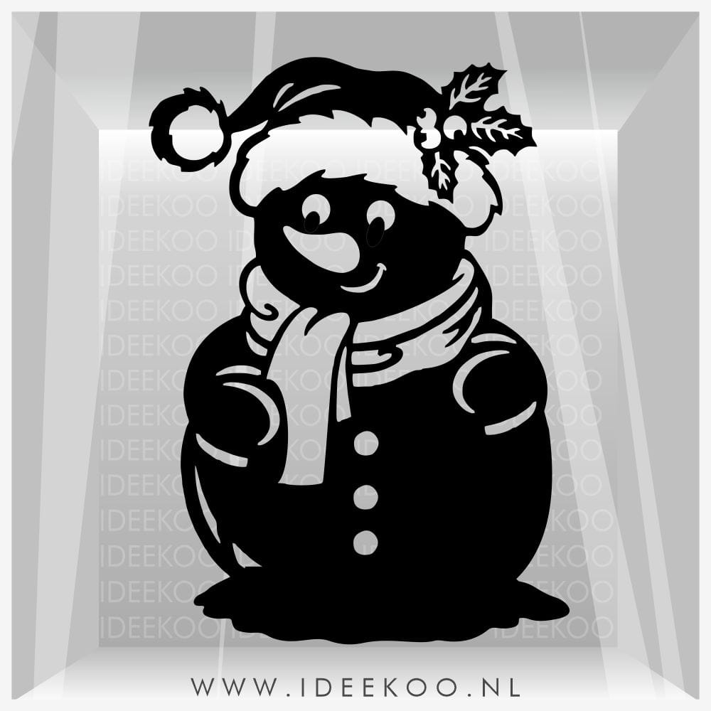 Raamsticker Sneeuwpop - Afbeelding 4