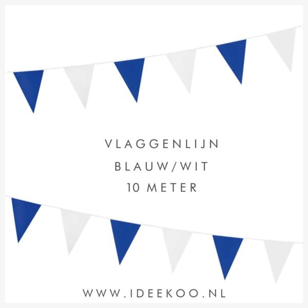 Vlaggenlijn blauw wit