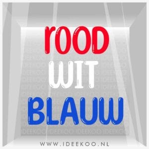 Raamsticker rood_wit_blauw, Koningsdag, Koning Willem-Alexander, Koningsdag versiering,Koningsnacht, kleedjesmarkt, vrijmarkt, kingsday festivals.